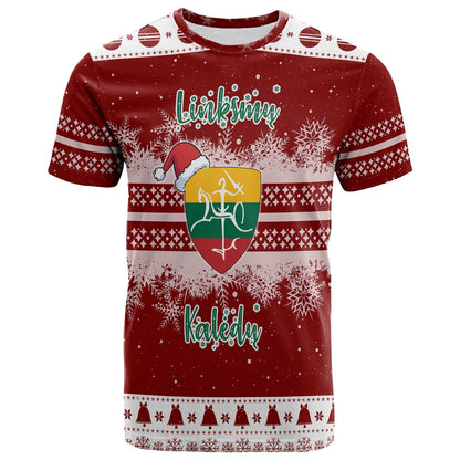 Kios Angel Lithuania Folk Style Christmas T-Shirt Graphic Tee