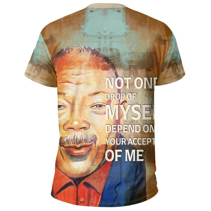 African T-Shirt Quincy Jones Quote Paint Mix African Tee Graphic Tee