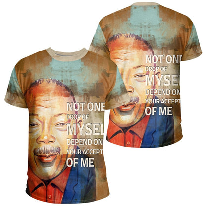African T-Shirt Quincy Jones Quote Paint Mix African Tee Graphic Tee