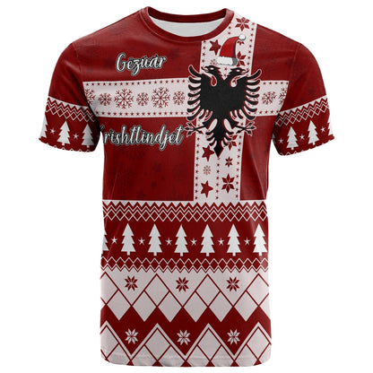 Albanian Eagle Simple Style Christmas Pattern T-Shirt Graphic Tee