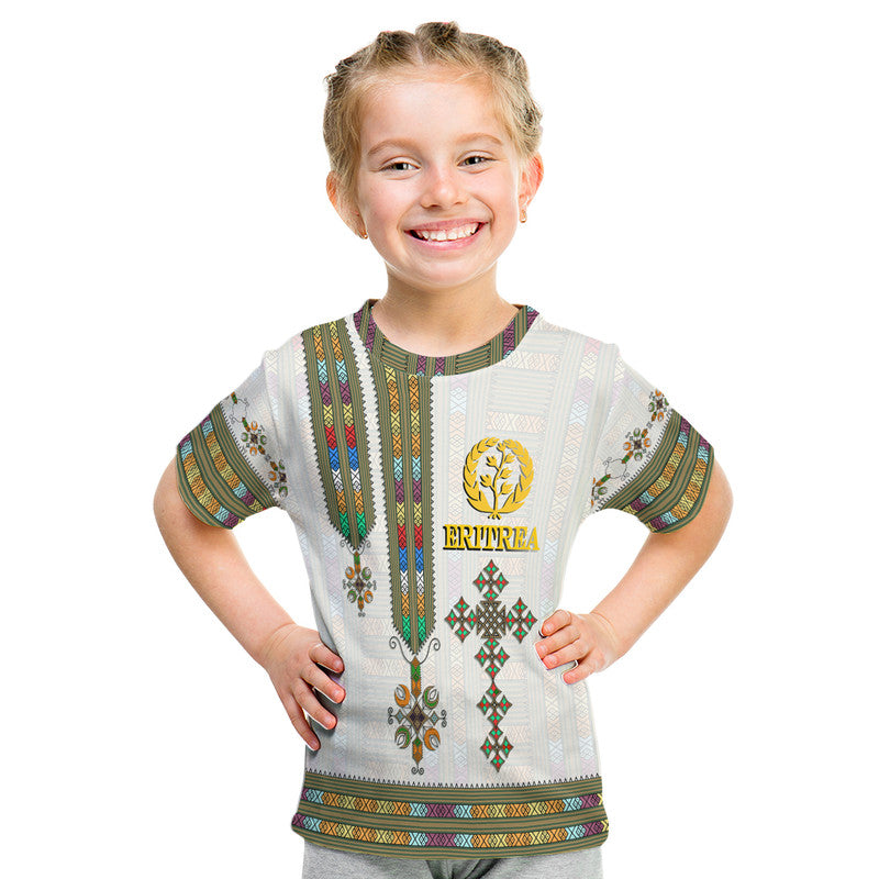 Eritrea T-Shirt Flag Of Eritrean Tibeb Style Graphic Tee