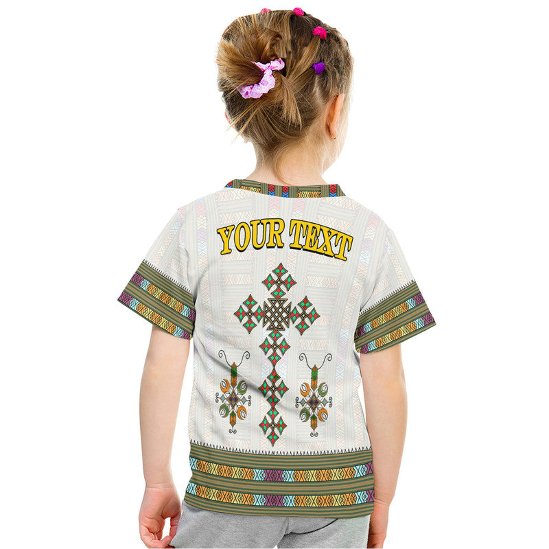 Custom Ethiopia T-Shirt Ethiopian Tibeb Pattern Style Graphic Tee