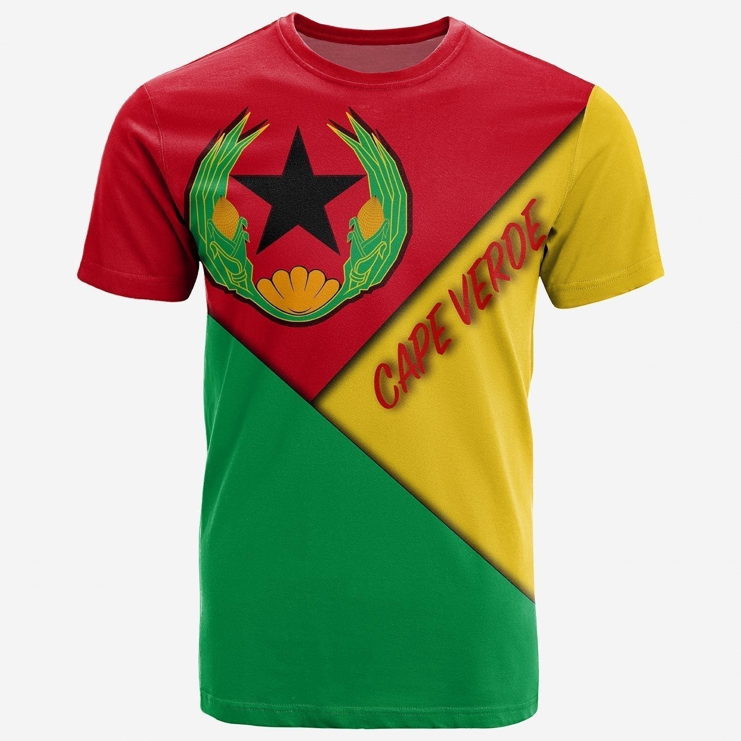 Cape Verde T-Shirt Prior National Flag Of Cape Verde 1975 1992 Graphic Tee