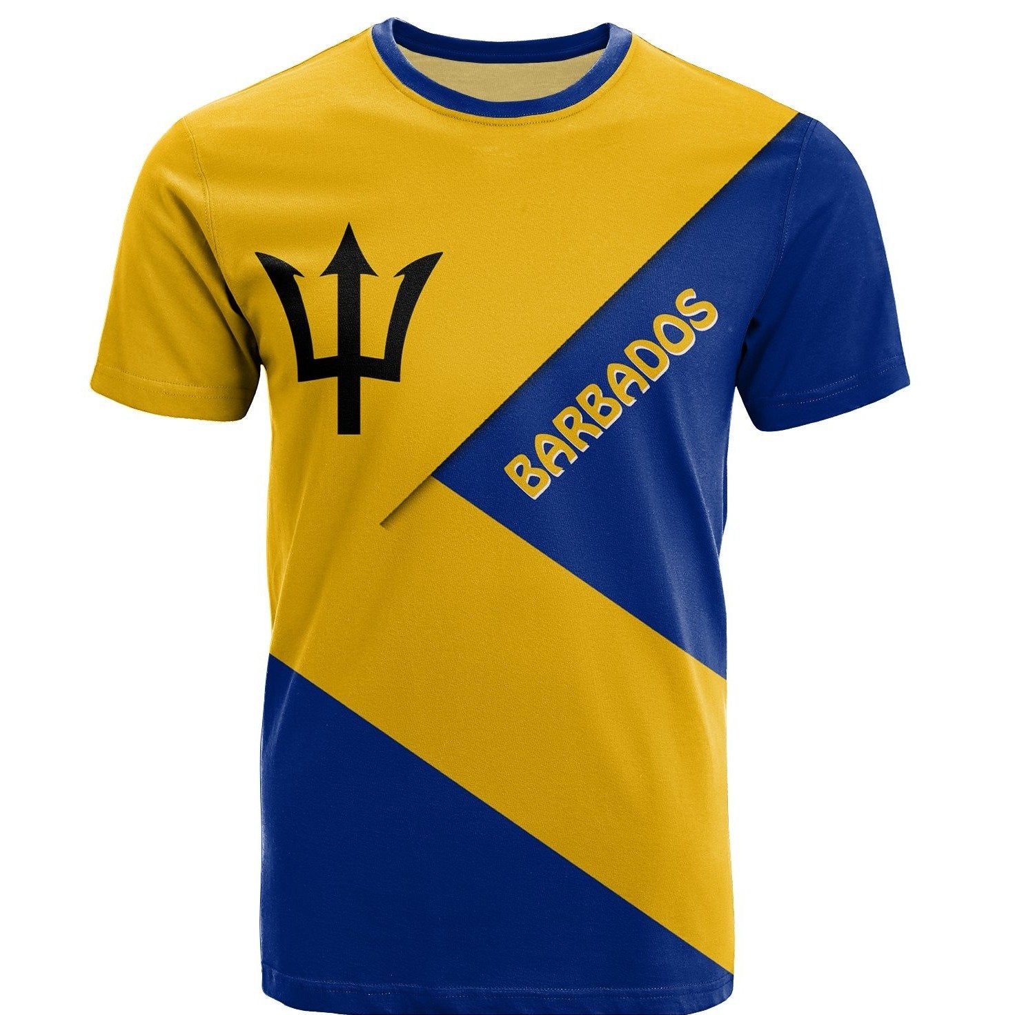 Barbados T-Shirt Barbados Flag Style Graphic Tee