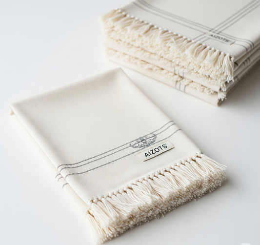 Aizots Vintage Cotton Fringe Napkins – Set of 4 Rustic Soft Table Linens