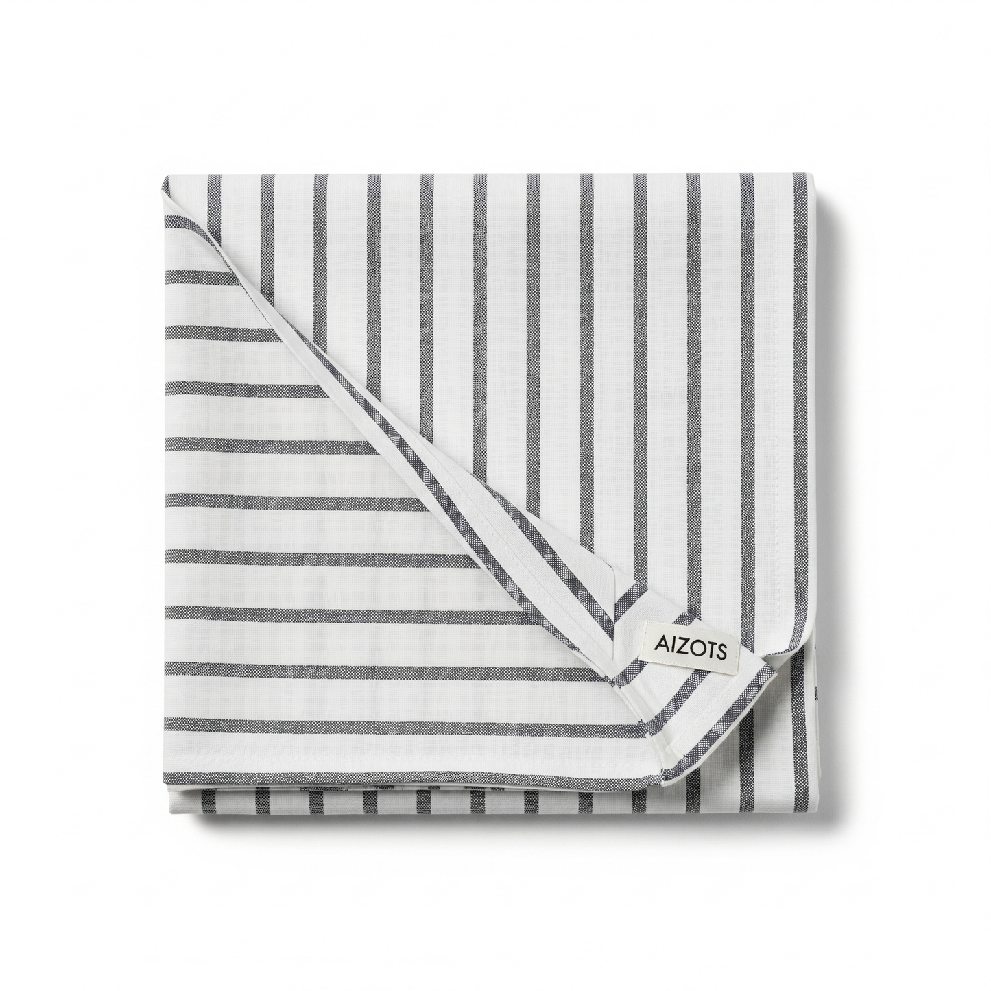 Aizots Striped Cotton Tablecloth – Classic Italian Red & White Checkered Dining Linen