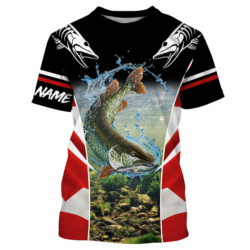 Musky Fishing Custom Fishing Shirts, Musky Fishing Jerseys Graphic Tee