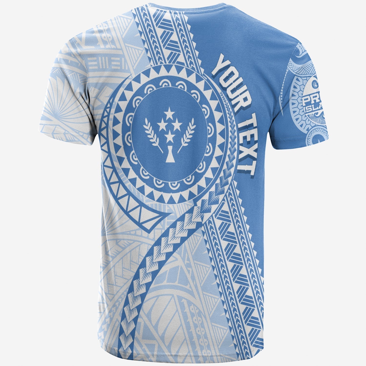 Custom FSM Kosrae Micronesian Pattern T-Shirt Proud Islander Graphic Tee
