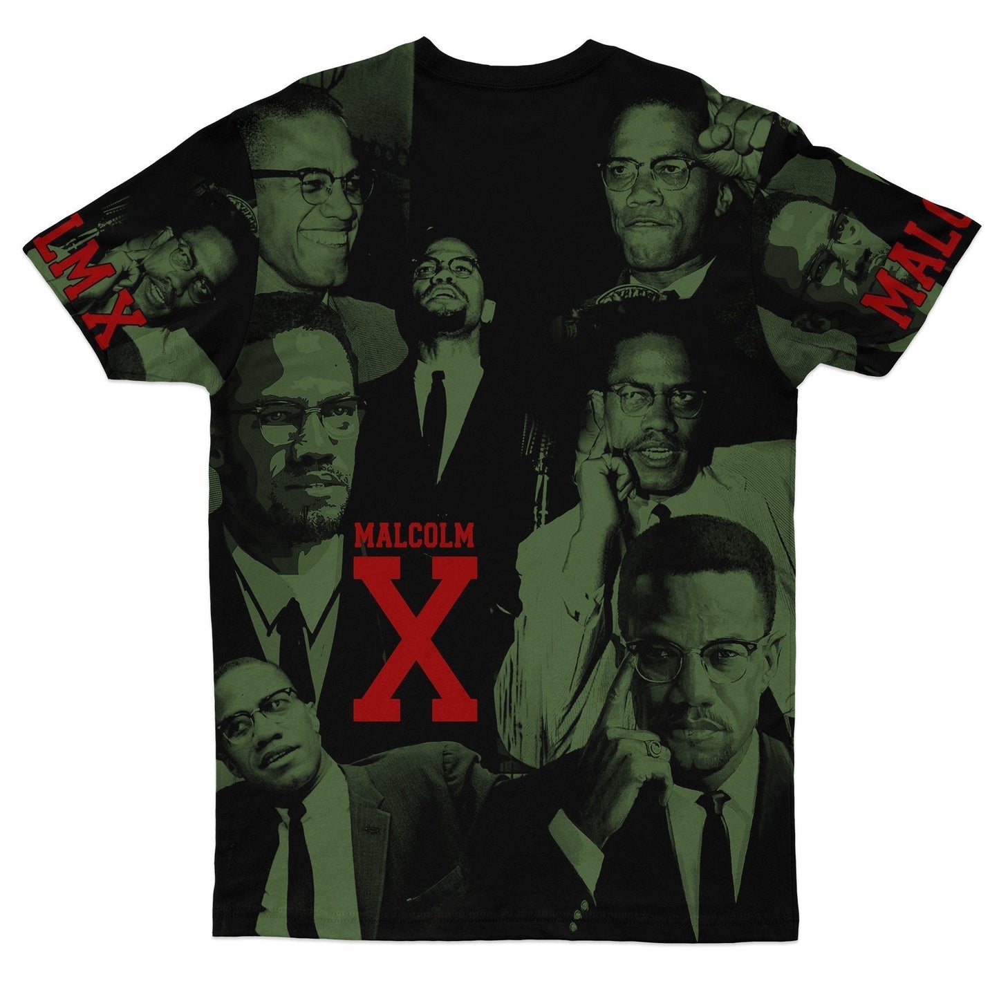 African T-Shirt MALCOLM X Image Tee Graphic Tee