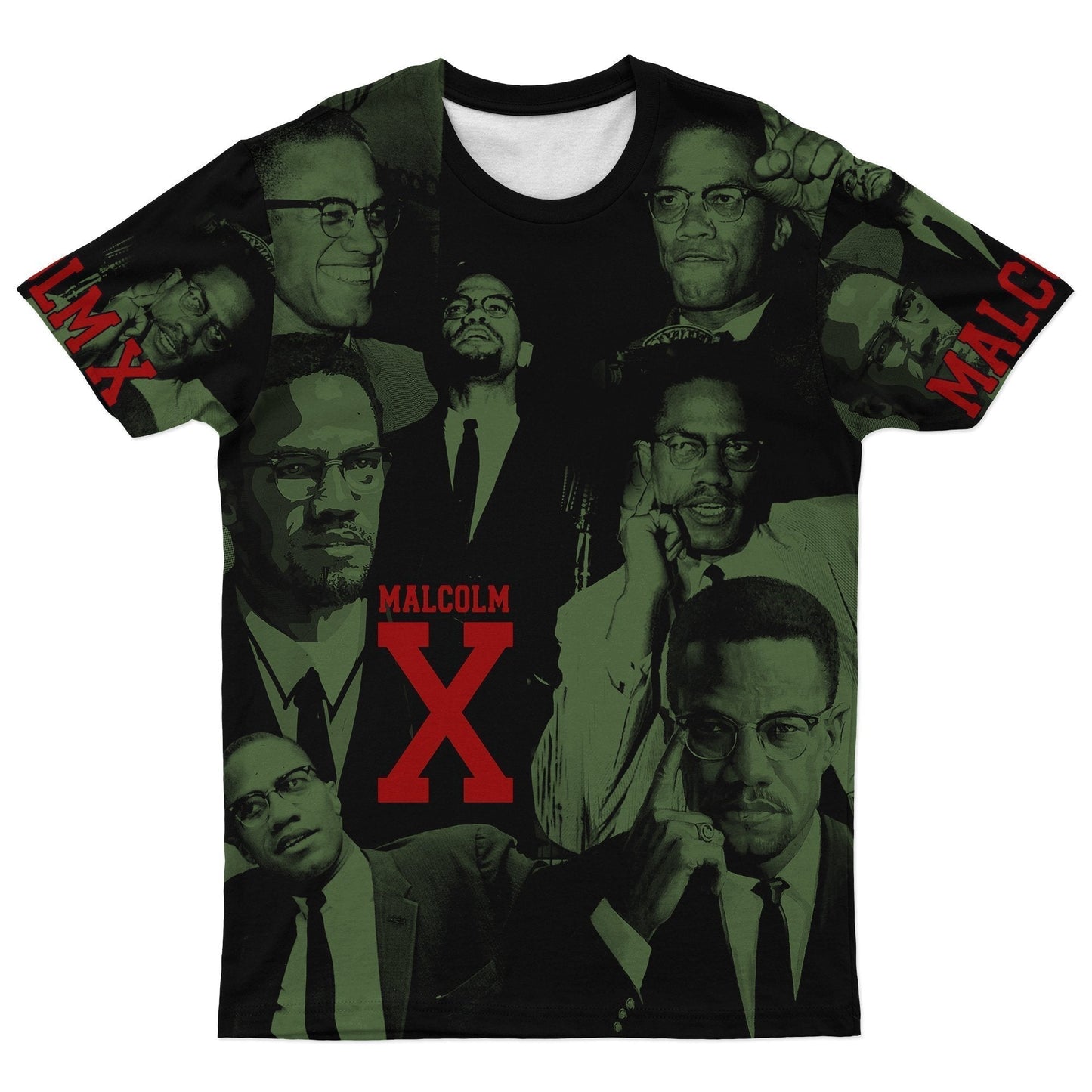 African T-Shirt MALCOLM X Image Tee Graphic Tee