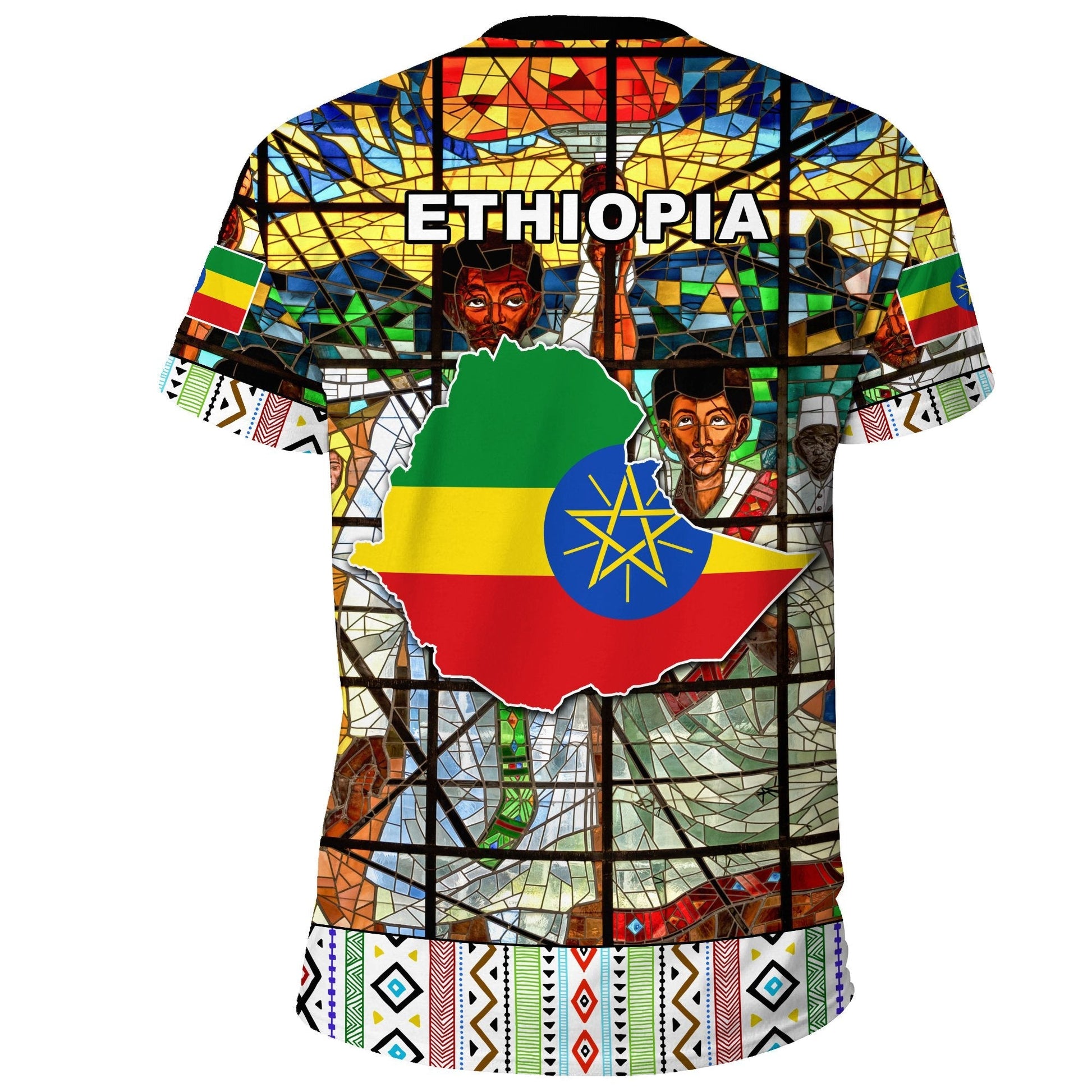 Ethiopia T-Shirt Ethiopian Orthodox Flag Graphic Tee
