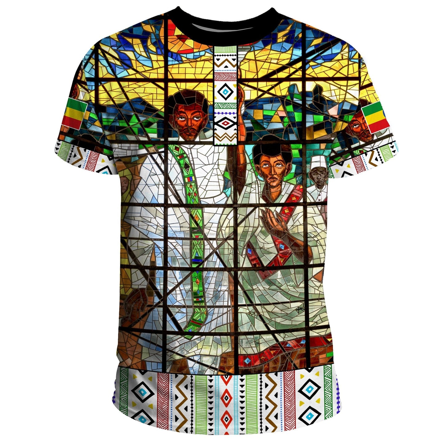 Ethiopia T-Shirt Ethiopian Orthodox Flag Graphic Tee