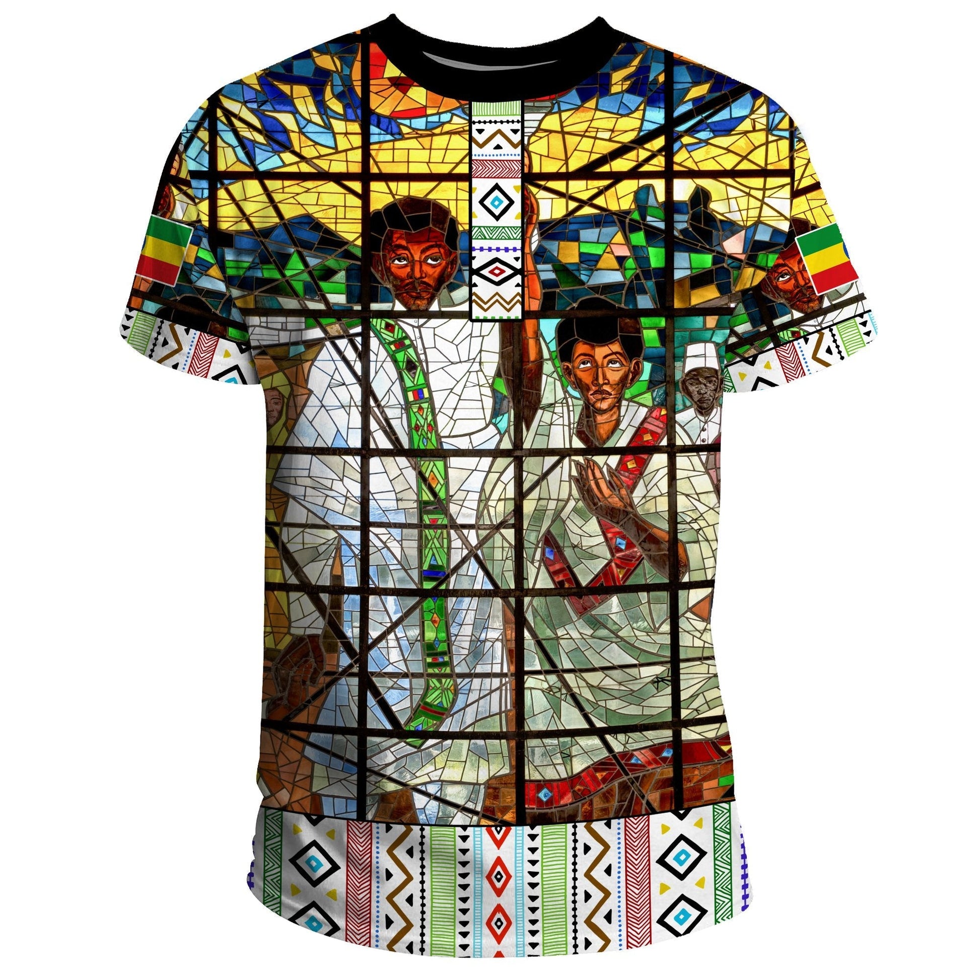 Ethiopia T-Shirt Ethiopian Orthodox Flag Graphic Tee