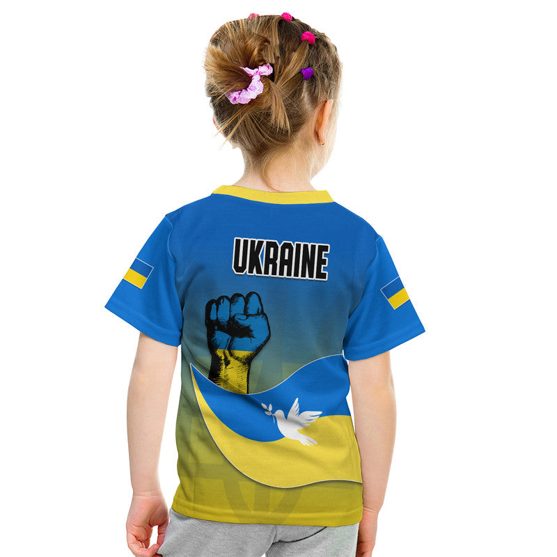 Ukraine T-Shirt National Flag Style Graphic Tee