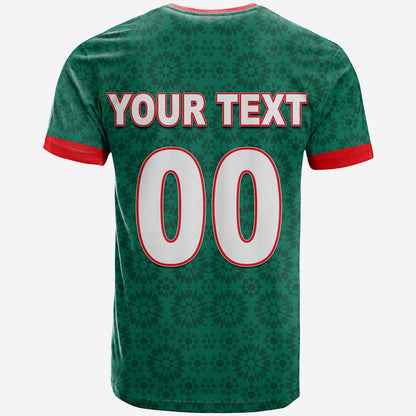 Custom Morocco Soccer T-Shirt World Cup Champions Green Style Graphic Tee