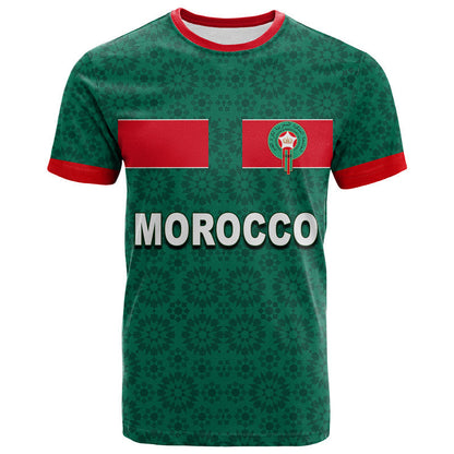 Custom Morocco Soccer T-Shirt World Cup Champions Green Style Graphic Tee