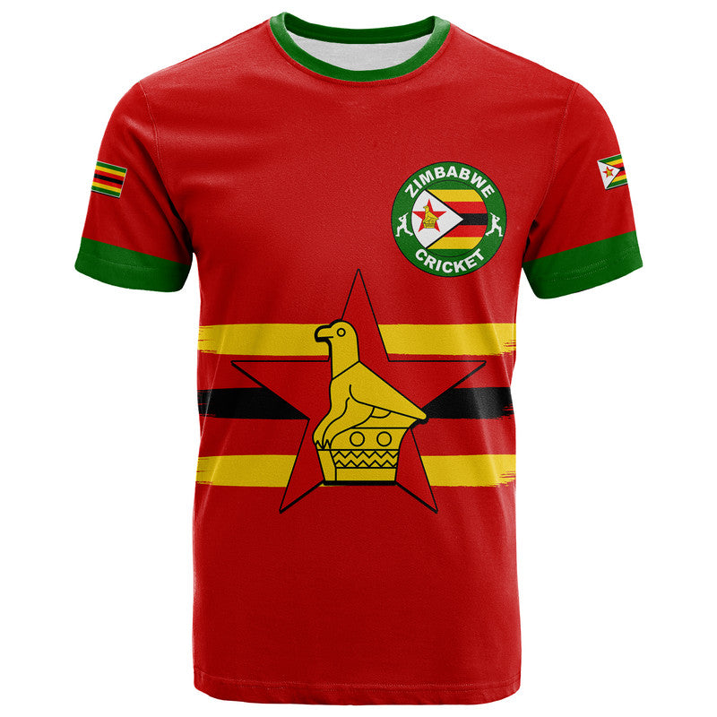 Custom Zimbabwe Cricket Jersey T-Shirt Graphic Tee