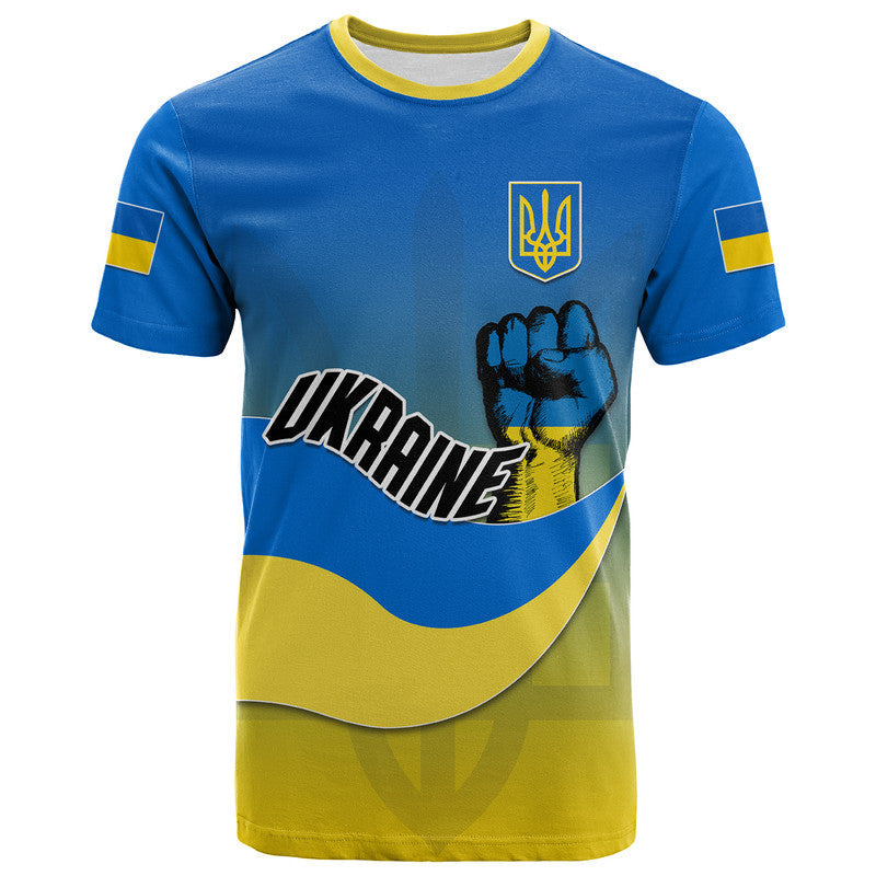Ukraine T-Shirt National Flag Style Graphic Tee