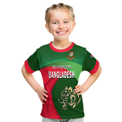 Custom Bangladesh Cricket Team T-Shirt Bangla Tigers Simple Graphic Tee