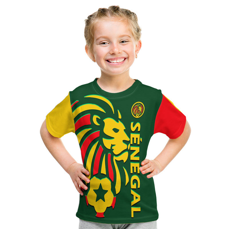 Senegal Football Lion of Teranga T-Shirt Graphic Tee