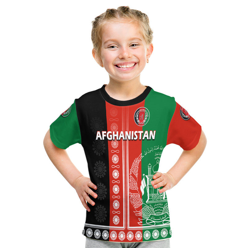 Custom Afghanistan Mens Cricket Team Afghan Traditional Pattern T-Shirt Graphic Tee