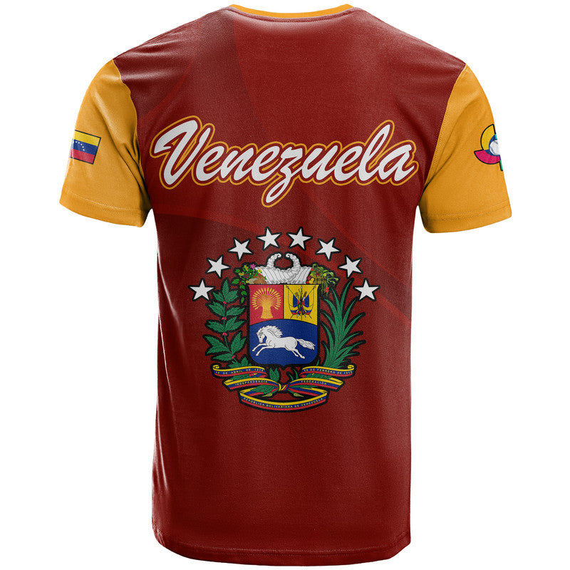 Venezuela Baseball T-Shirt Venezuela Coat Of Arms Graphic Tee