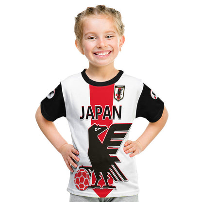 Japan Football T-Shirt The Yatagarasu Holding A Red Ball Graphic Tee