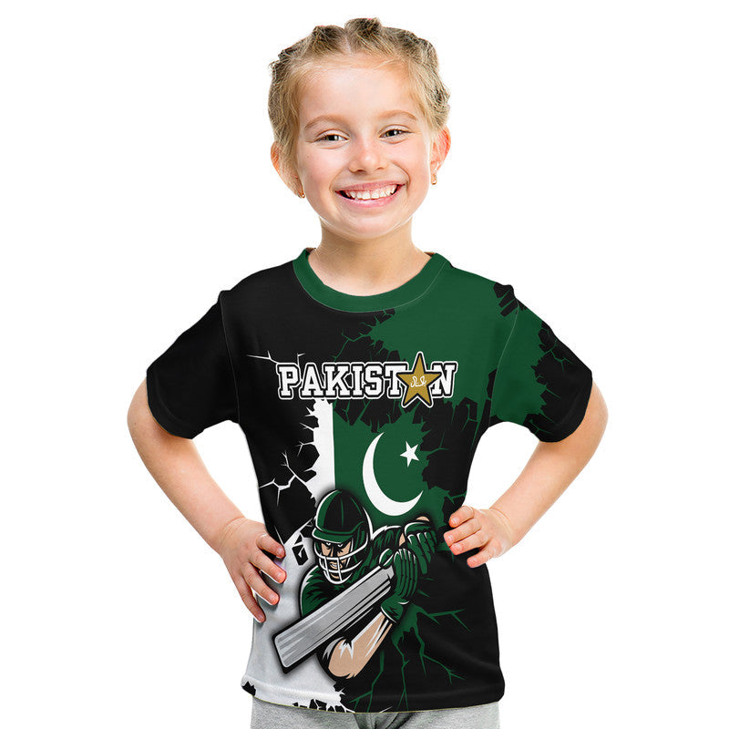 Custom Pakistan Men in Green Cricket Team T-Shirt Pakistan Player Flag Style Graphic Tee