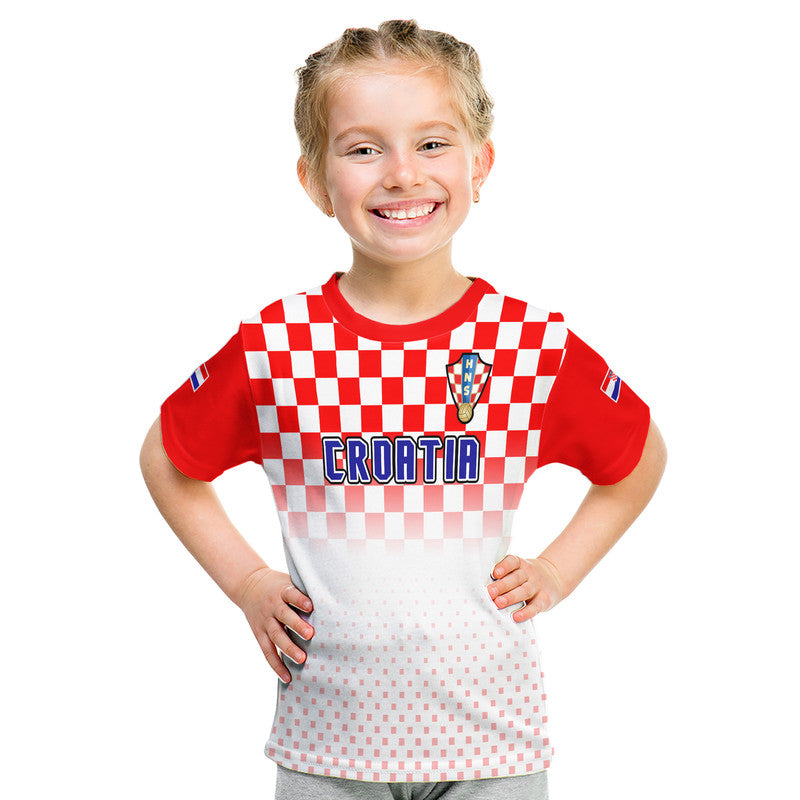 Custom Croatia Hrvatska Football Vibe T-Shirt Graphic Tee