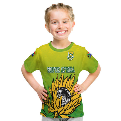South Africa National Cricket Team T-Shirt Proteas Sports Yellow Style Graphic Tee