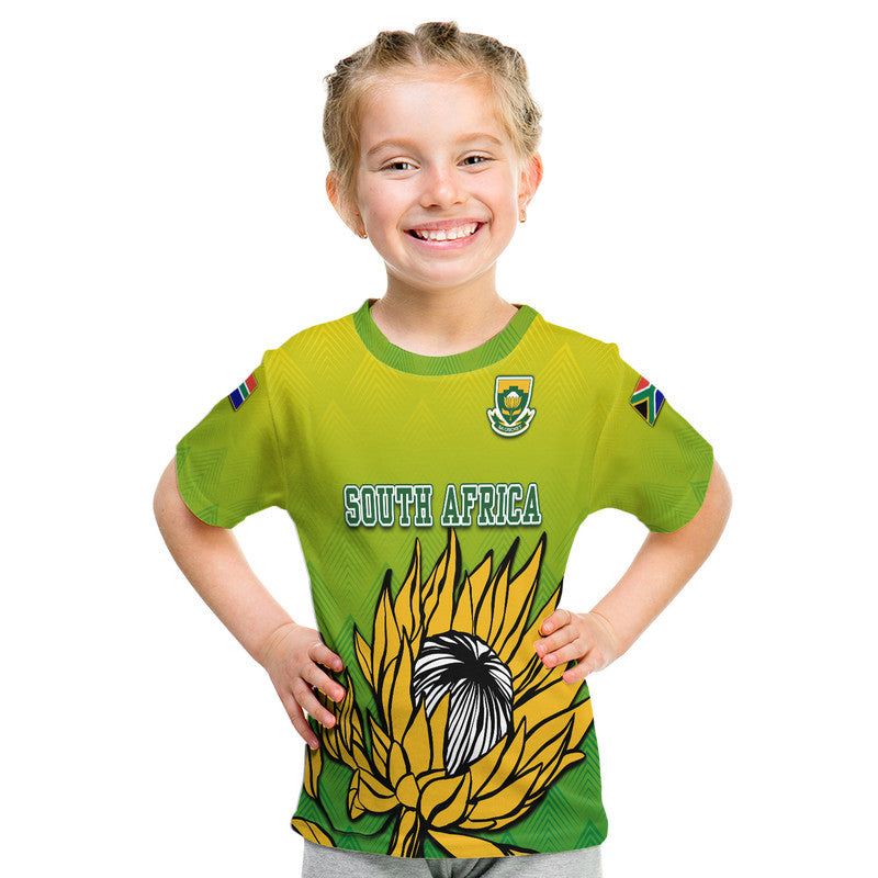 Custom South Africa National Cricket Team T-Shirt Proteas Sports Yellow Style Graphic Tee