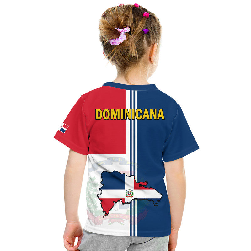 Dominican Republic T-Shirt Coat Of Arms And Flag Map Graphic Tee