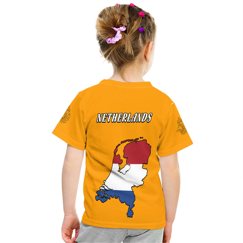 Netherlands Football Flag Style T-Shirt Graphic Tee