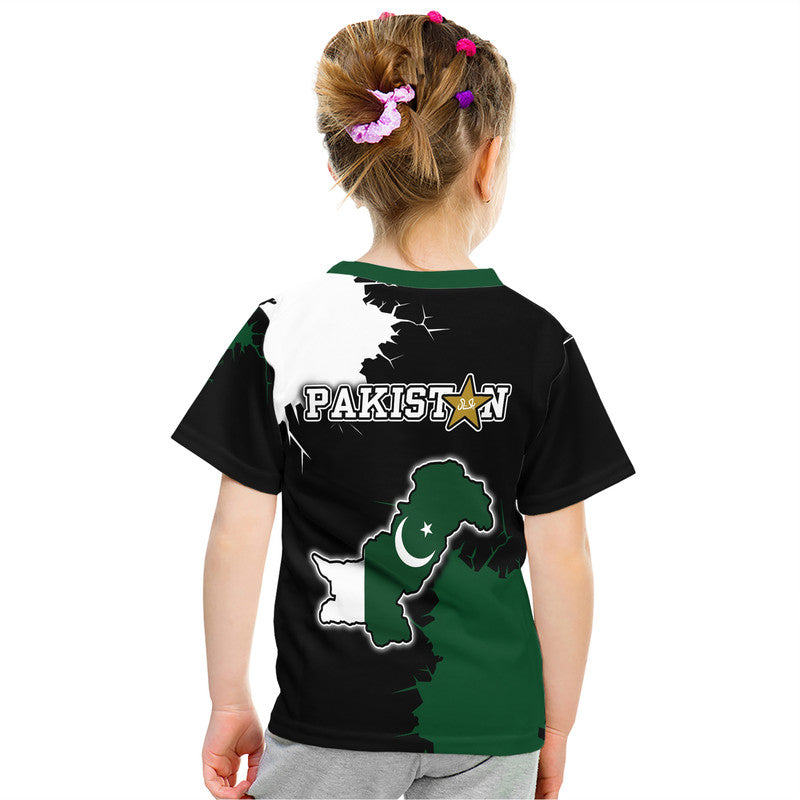 Pakistan Men in Green Cricket Team T-Shirt Pakistan Player Flag Style Graphic Tee