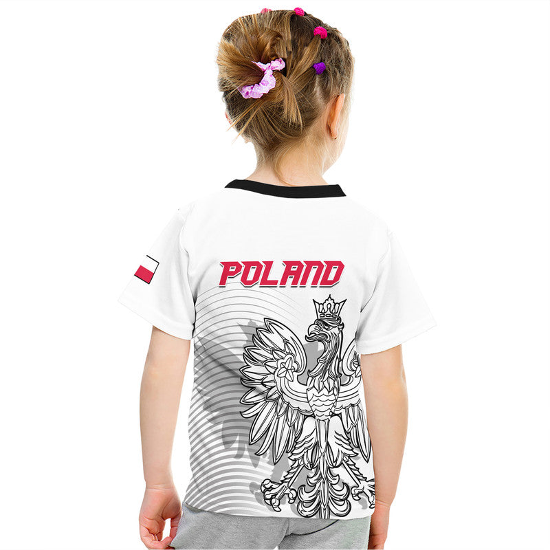 Poland Football T-Shirt Eagles Sporty Style Graphic Tee