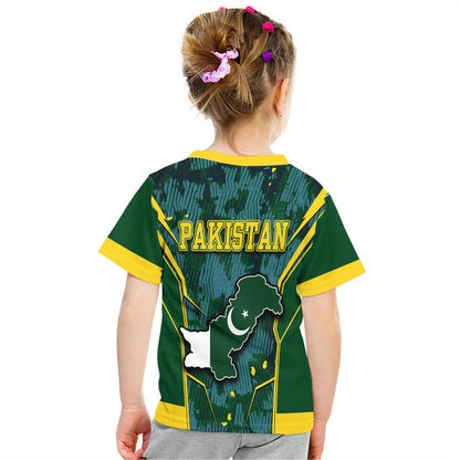 Pakistan Men in Green Cricket Team T-Shirt Green Shirts Sport Style Graphic Tee
