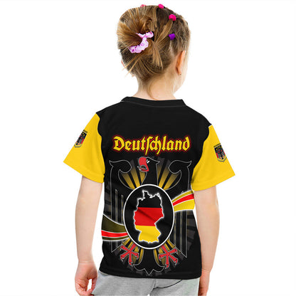 Germany Football Black Eagle Jersey Deutschland Champion T-Shirt Graphic Tee