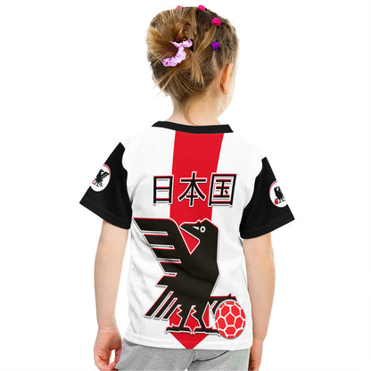 Japan Football T-Shirt The Yatagarasu Holding A Red Ball Graphic Tee
