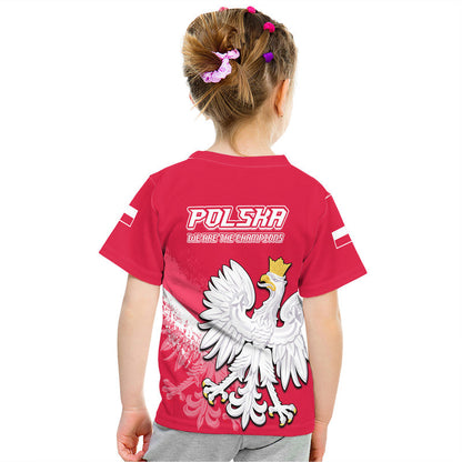 Poland Football T-Shirt Coat of Arms No2 Graphic Tee