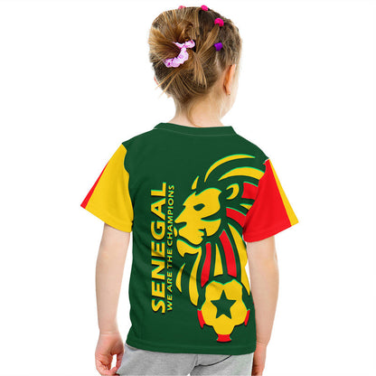Senegal Football Lion of Teranga T-Shirt Graphic Tee