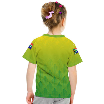 South Africa National Cricket Team T-Shirt Proteas Sports Yellow Style Graphic Tee