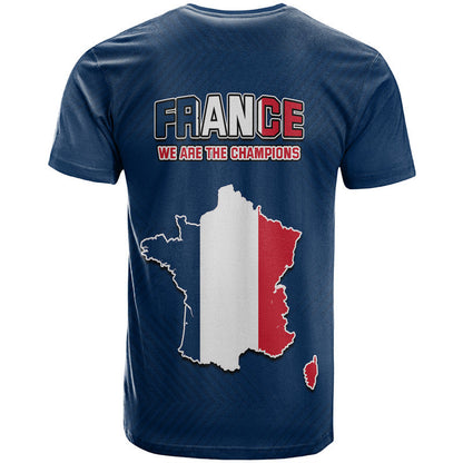 France Rooster Les Bleus Football T-Shirt Graphic Tee