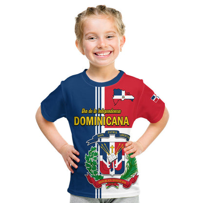 Dominican Republic Dia de la Independencia T-Shirt Coat Of Arms And Flag Map Graphic Tee