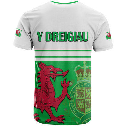 Wales Football Qatar 2022 T-Shirt Cymru Coat of Arms Graphic Tee