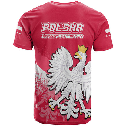 Poland Football T-Shirt Coat of Arms No2 Graphic Tee