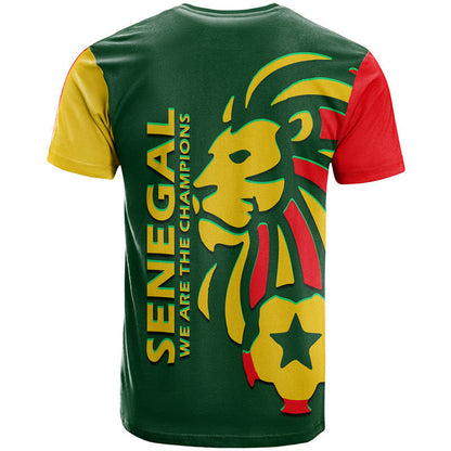 Senegal Football Lion of Teranga T-Shirt Graphic Tee