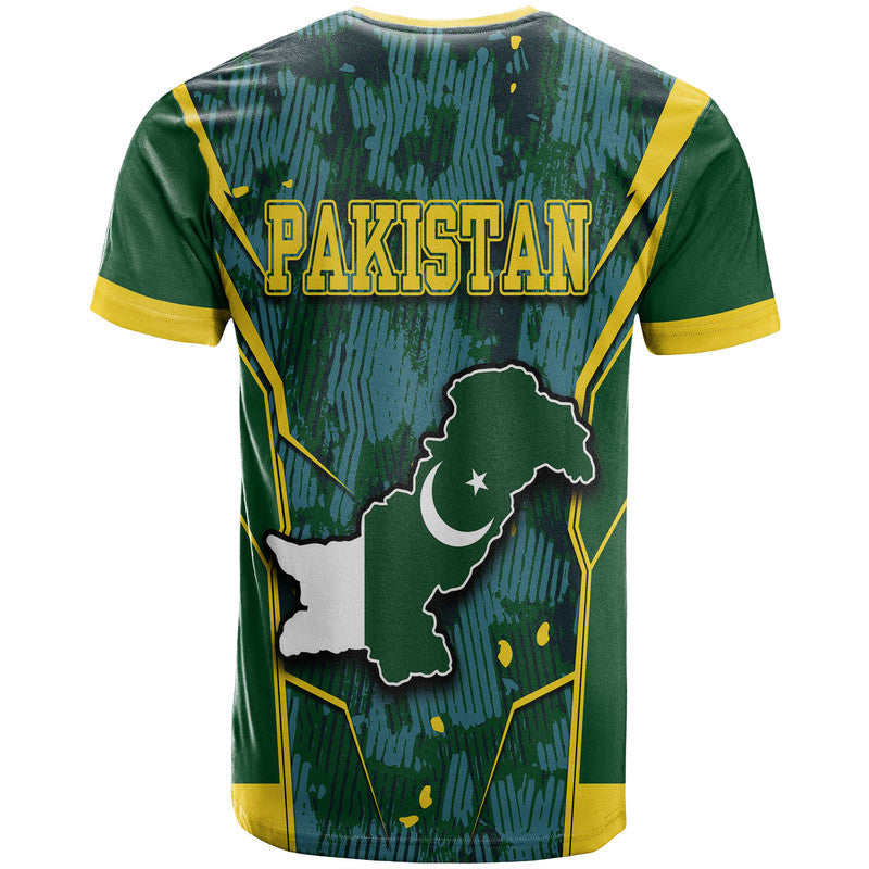 Pakistan Men in Green Cricket Team T-Shirt Green Shirts Sport Style Graphic Tee