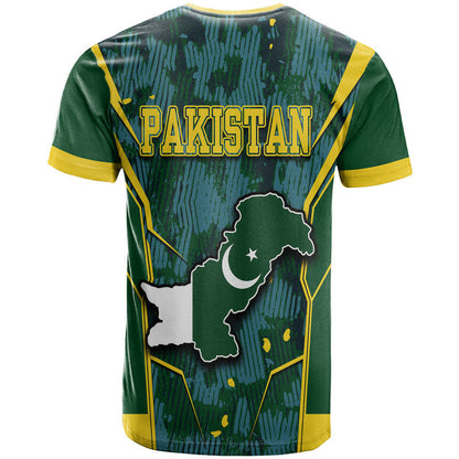 Pakistan Men in Green Cricket Team T-Shirt Green Shirts Sport Style Graphic Tee