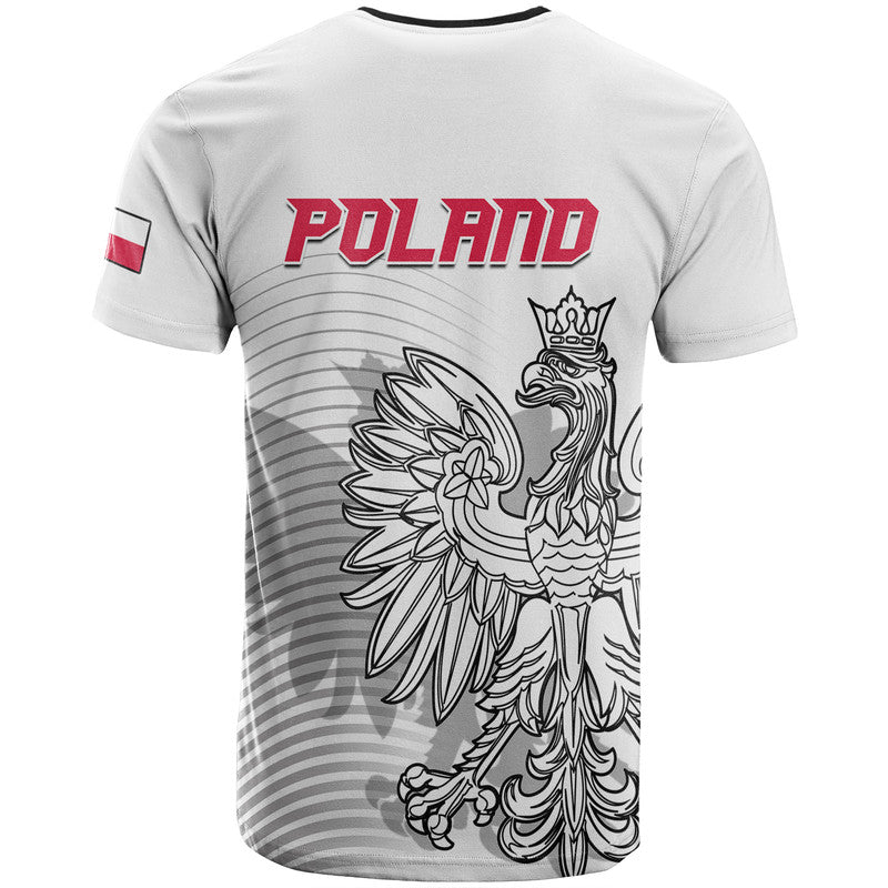 Poland Football T-Shirt Eagles Sporty Style Graphic Tee