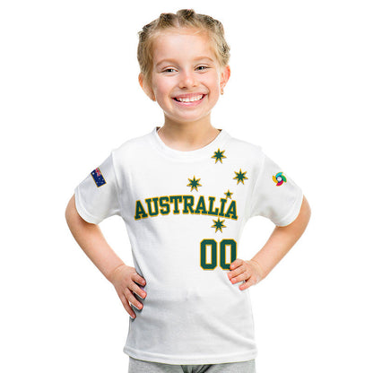 Custom Baseball Australia Home Kit T-Shirt Graphic Tee